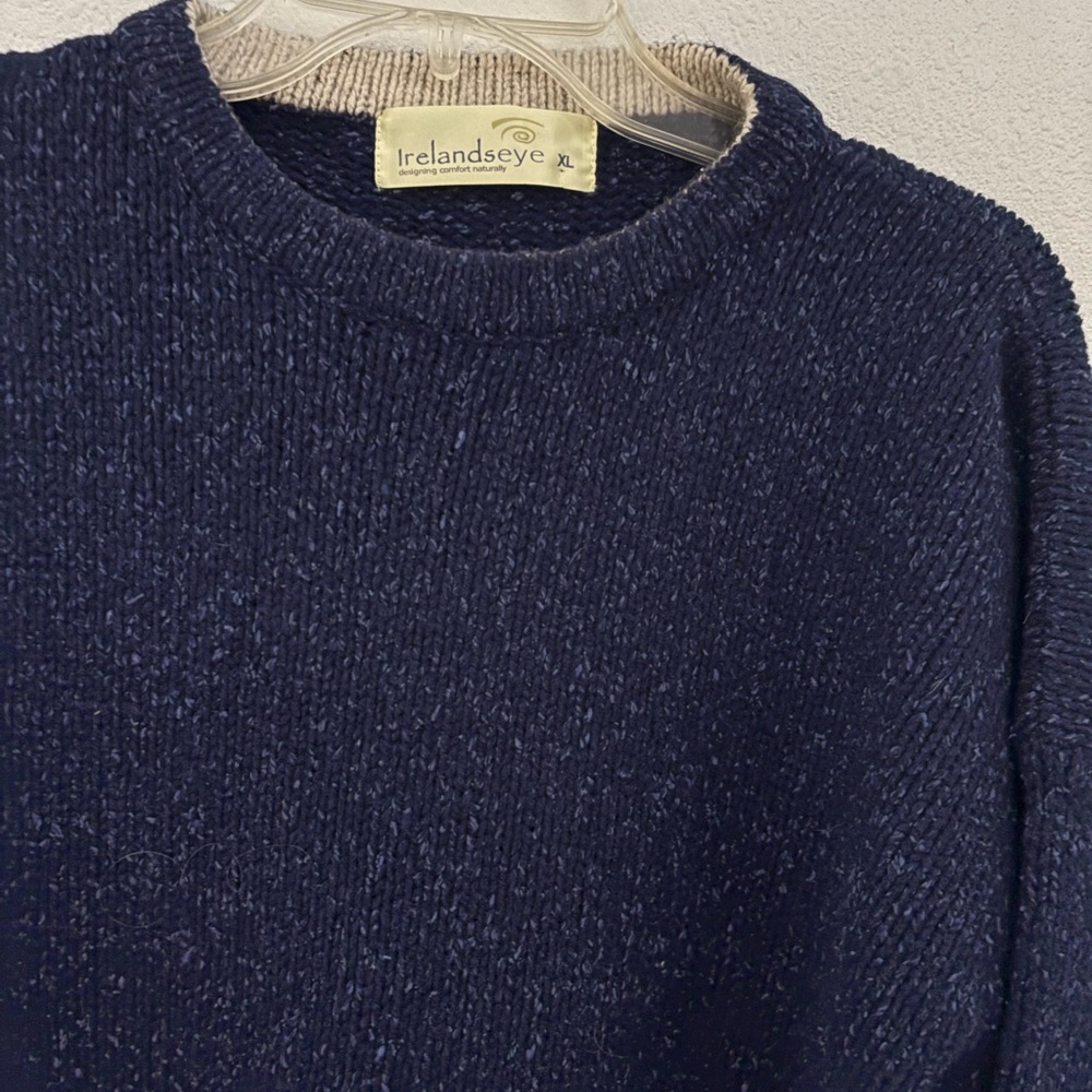 Ireland’s Eye Blue Tweed Sweater - Picture 6 of 7
